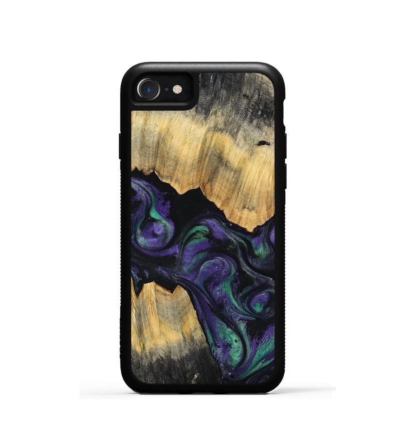 iPhone SE Wood Phone Case - Zaiden (Purple, 800996)