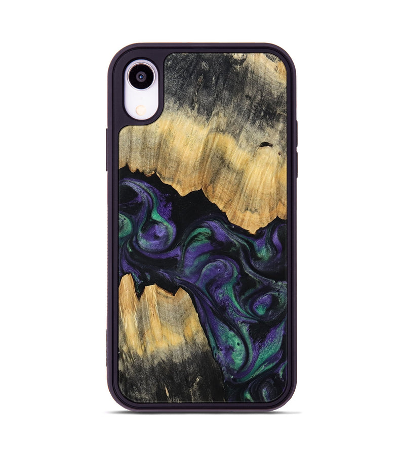 iPhone Xr Wood Phone Case - Zaiden (Purple, 800996)