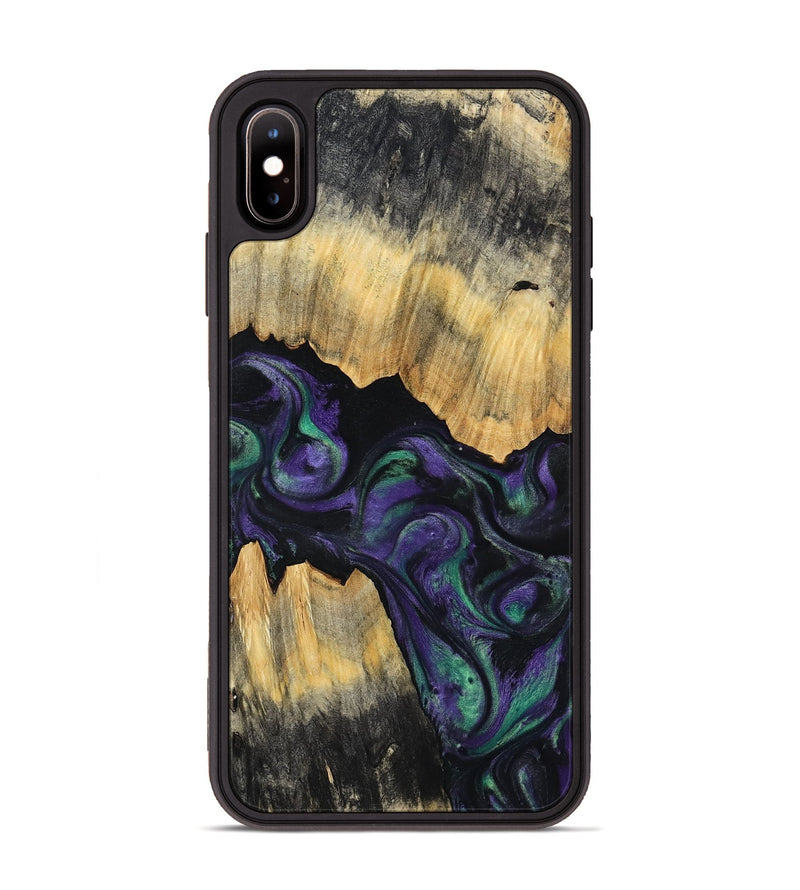 iPhone Xs Max Wood Phone Case - Zaiden (Purple, 800996)