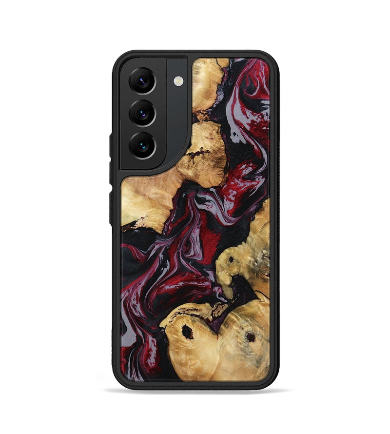 Galaxy S22 Wood Phone Case - Arline (Red, 800998)
