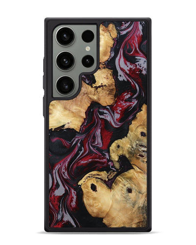 Galaxy S24 Ultra Wood Phone Case - Arline (Red, 800998)