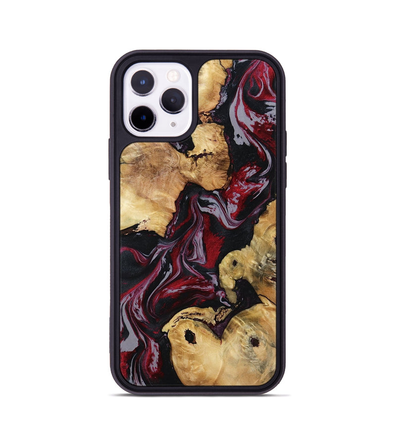 iPhone 11 Pro Wood Phone Case - Arline (Red, 800998)