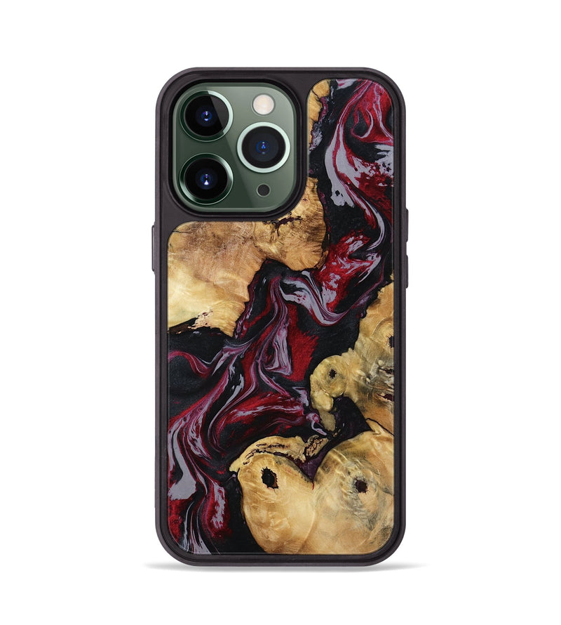 iPhone 13 Pro Wood Phone Case - Arline (Red, 800998)