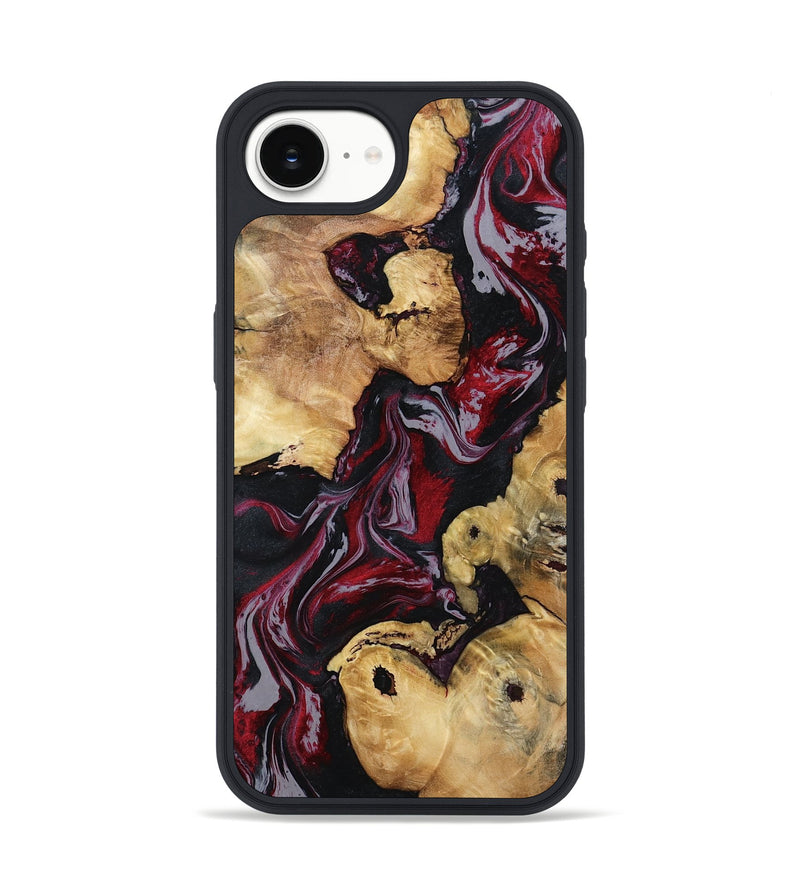 iPhone 16e Wood Phone Case - Arline (Red, 800998)