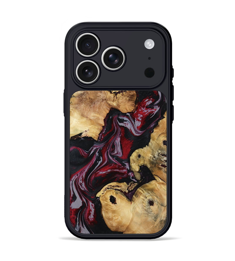iPhone 17 Pro Wood Phone Case - Arline (Red, 800998)