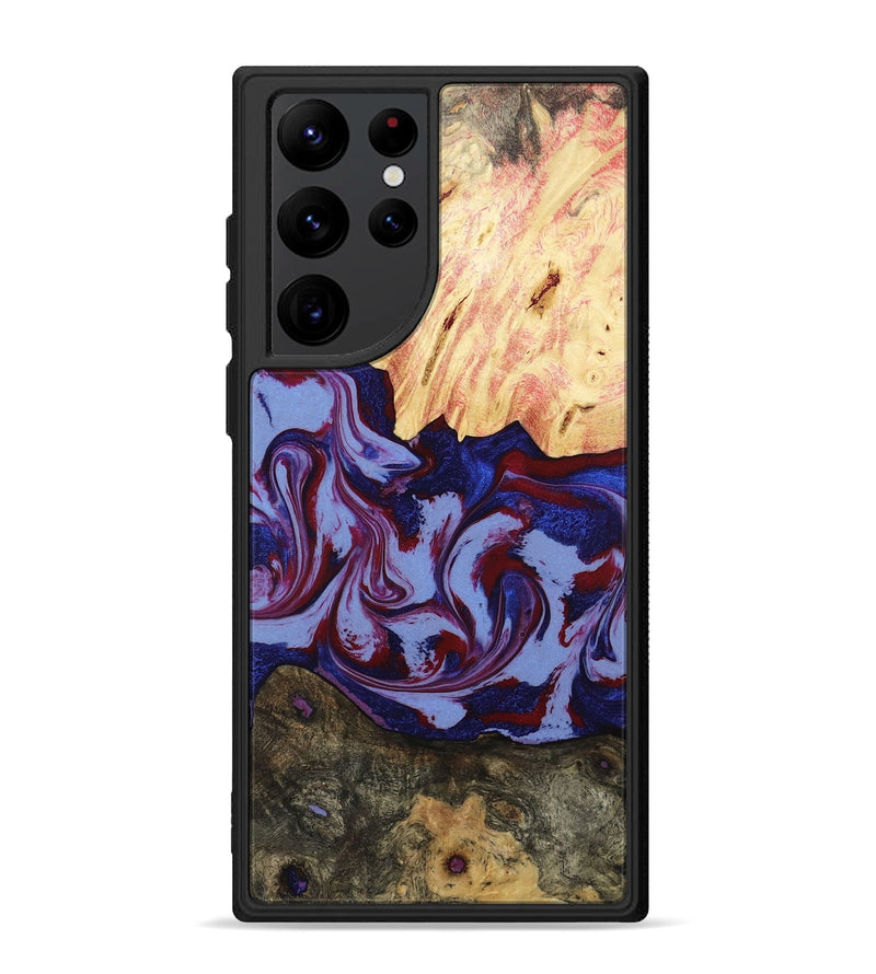 Galaxy S22 Ultra Wood Phone Case - Jolie (Red, 800999)