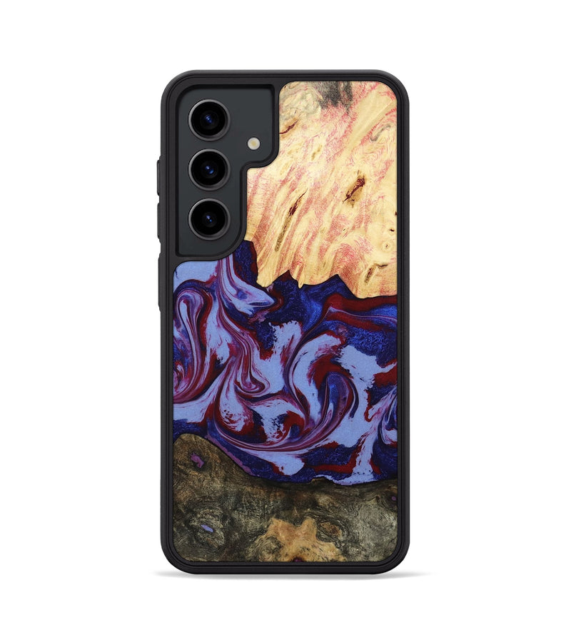 Galaxy S24 Wood Phone Case - Jolie (Red, 800999)