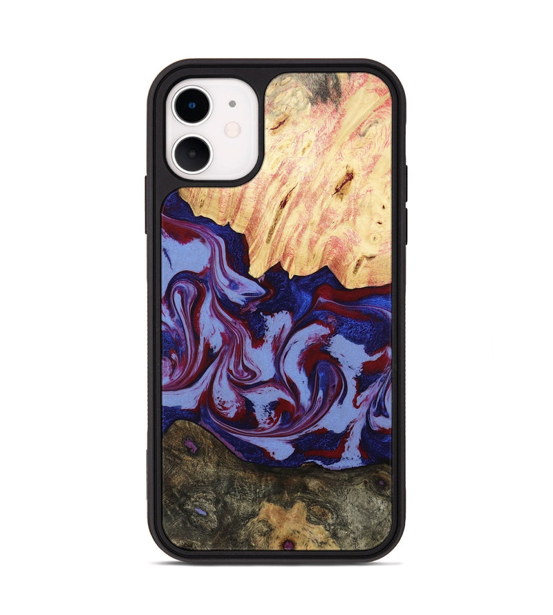 iPhone 11 Wood Phone Case - Jolie (Red, 800999)