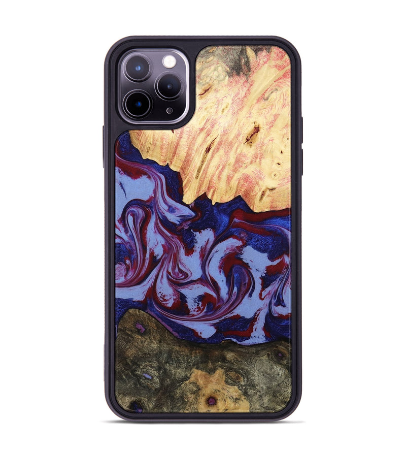 iPhone 11 Pro Max Wood Phone Case - Jolie (Red, 800999)