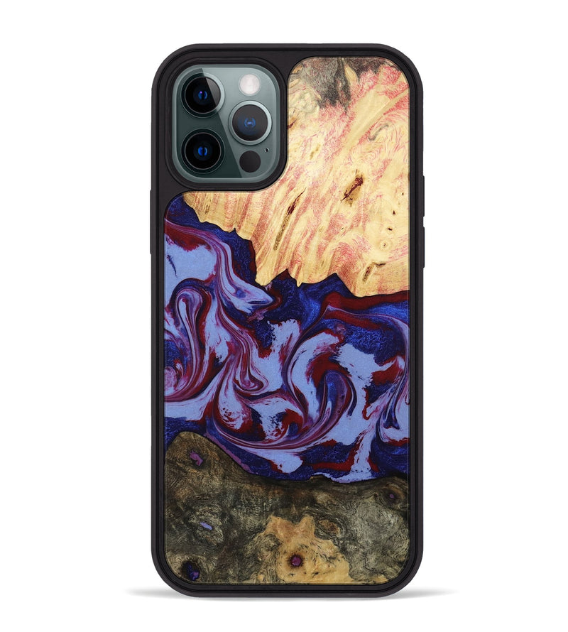 iPhone 12 Pro Max Wood Phone Case - Jolie (Red, 800999)