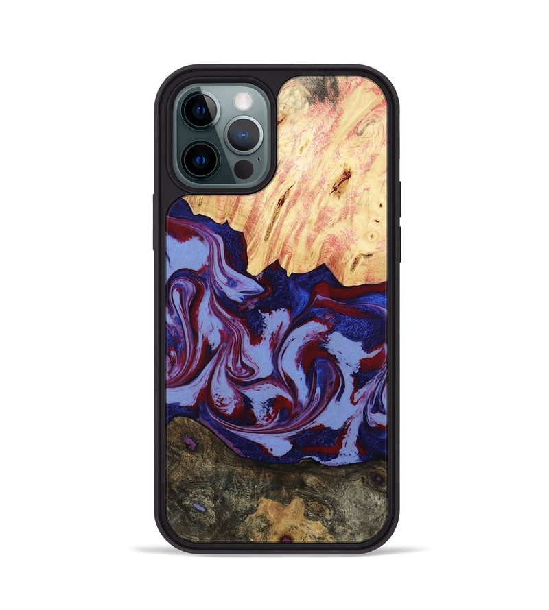 iPhone 12 Pro Wood Phone Case - Jolie (Red, 800999)