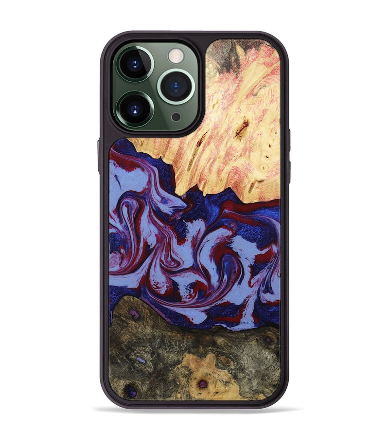 iPhone 13 Pro Max Wood Phone Case - Jolie (Red, 800999)