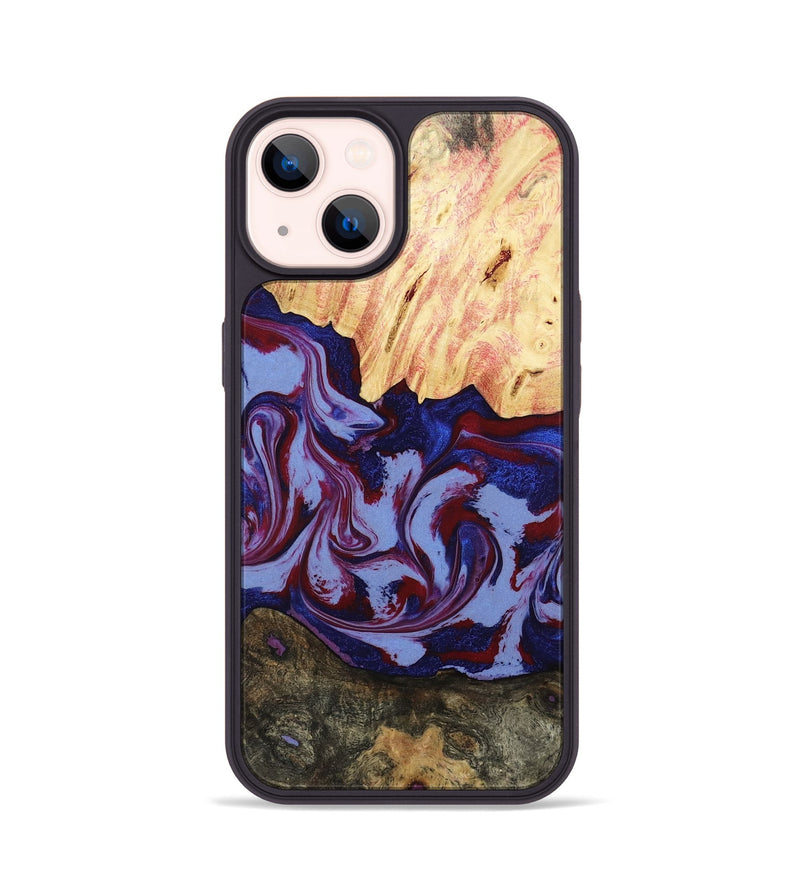 iPhone 14 Wood Phone Case - Jolie (Red, 800999)