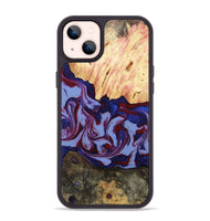 iPhone 14 Plus Wood Phone Case - Jolie (Red, 800999)