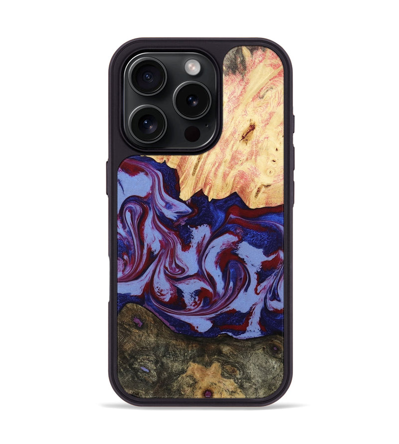 iPhone 16 Pro Wood Phone Case - Jolie (Red, 800999)