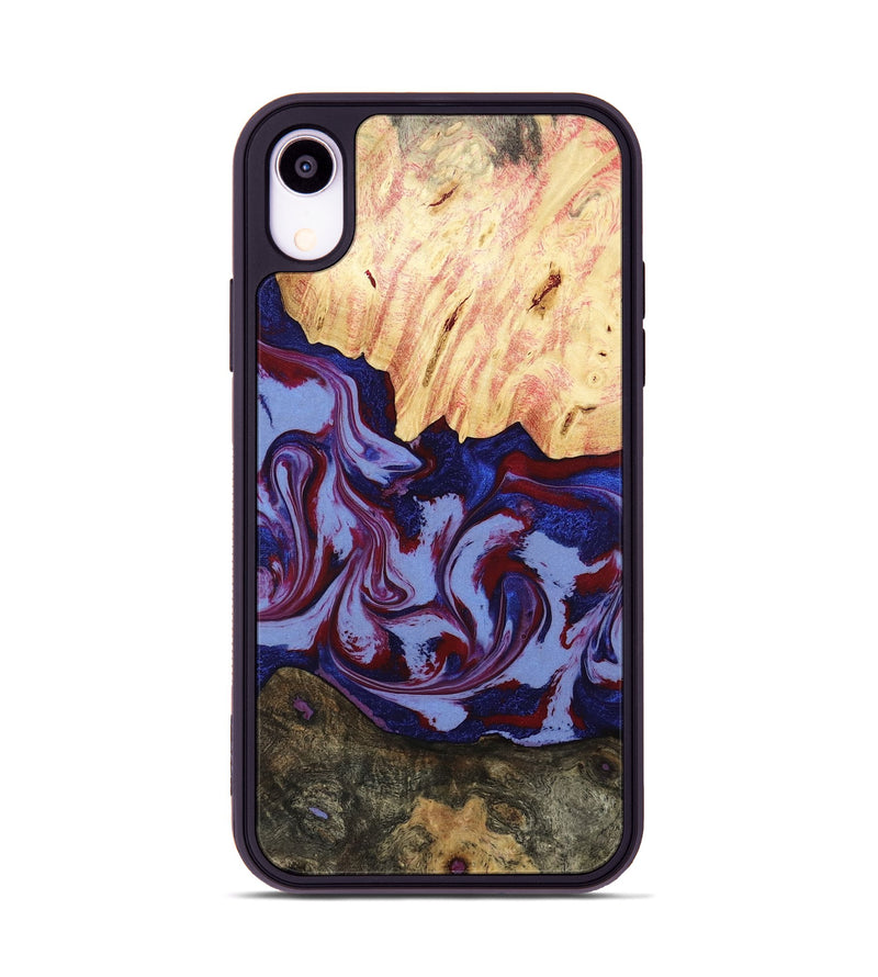 iPhone Xr Wood Phone Case - Jolie (Red, 800999)