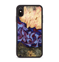 iPhone Xs Max Wood Phone Case - Jolie (Red, 800999)