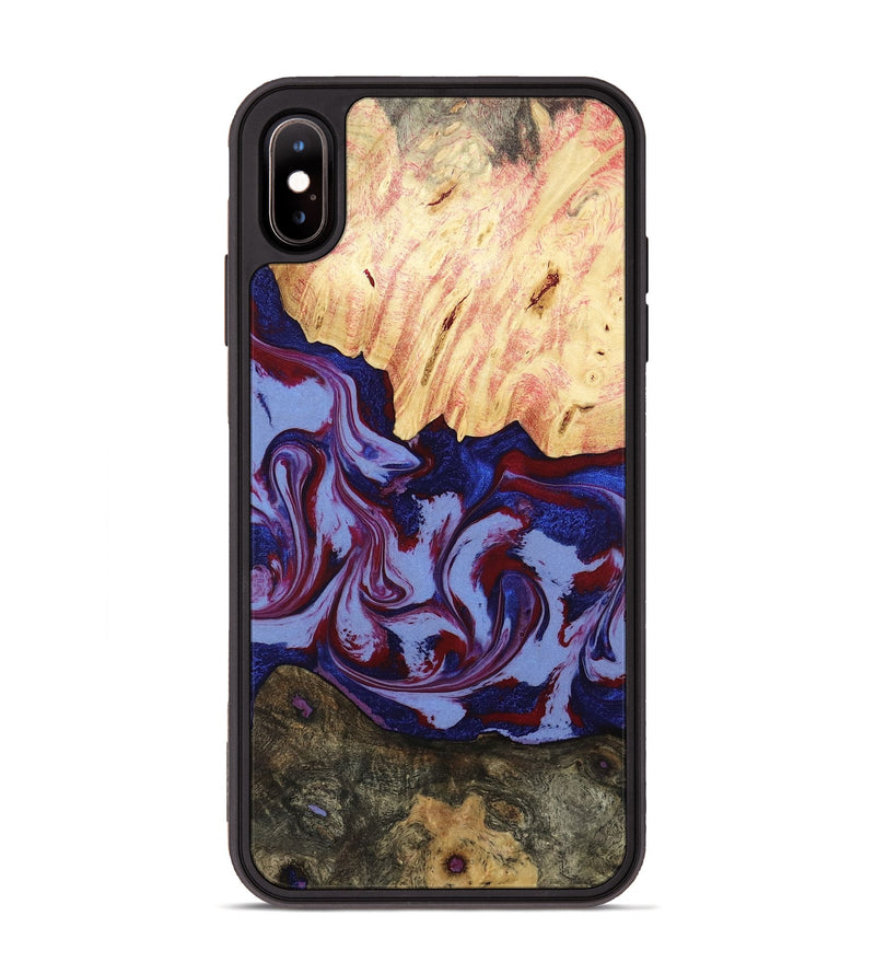 iPhone Xs Max Wood Phone Case - Jolie (Red, 800999)
