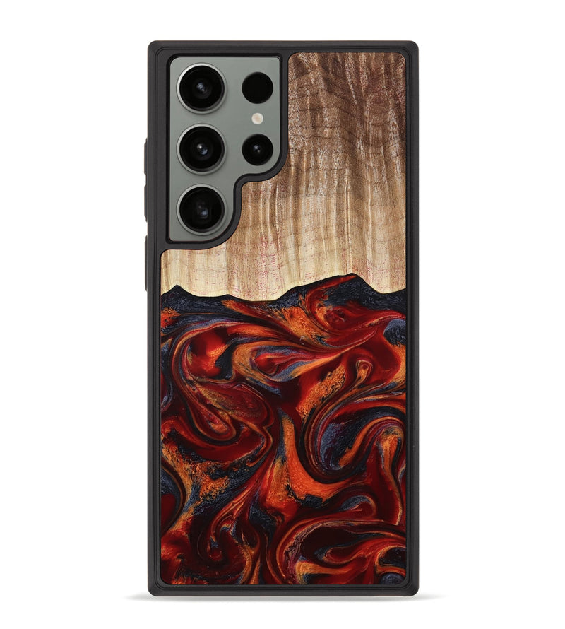 Galaxy S23 Ultra Wood Phone Case - Pinkie (Red, 801000)