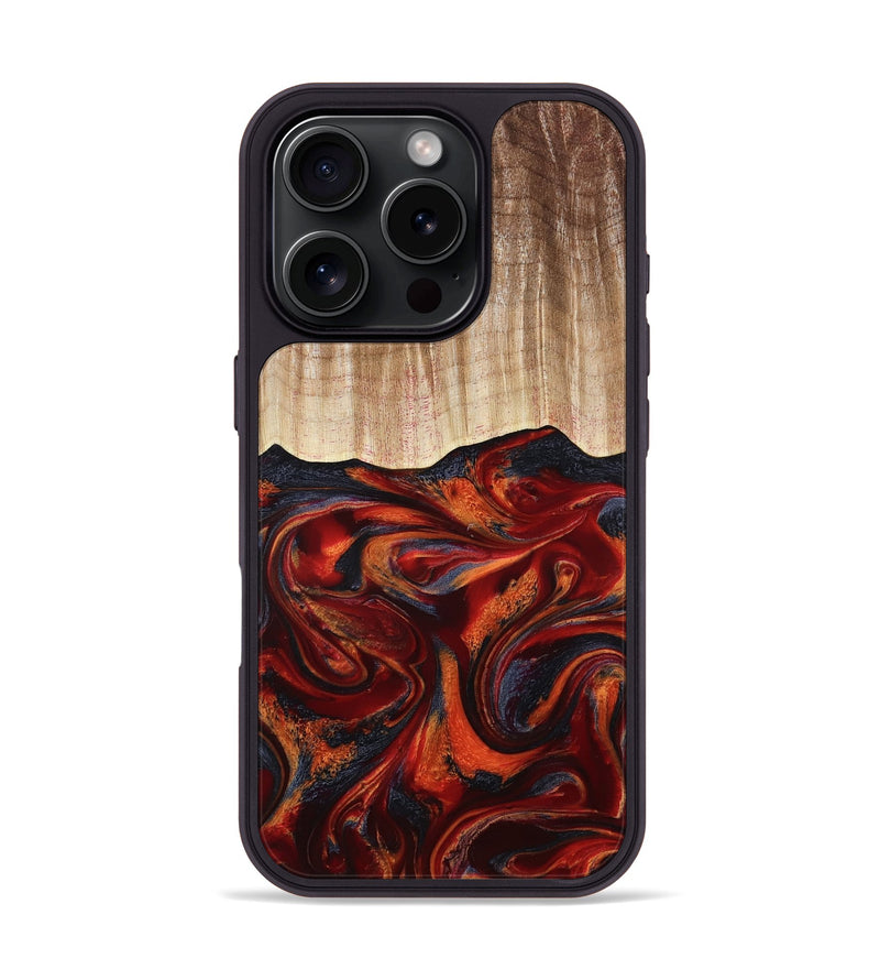 iPhone 16 Pro Wood Phone Case - Pinkie (Red, 801000)