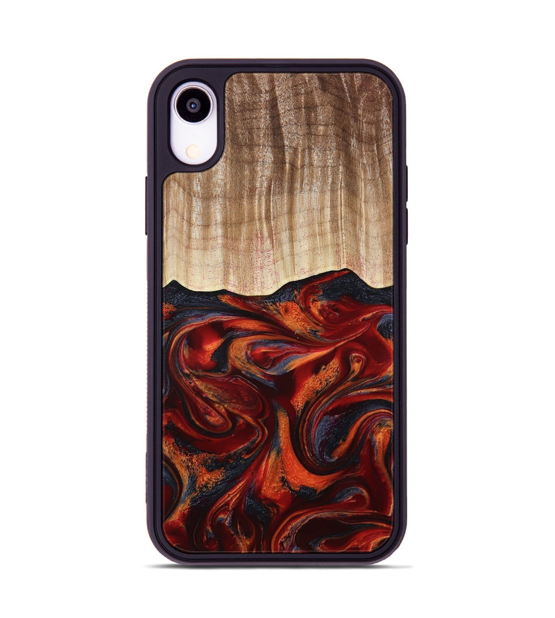 iPhone Xr Wood Phone Case - Pinkie (Red, 801000)