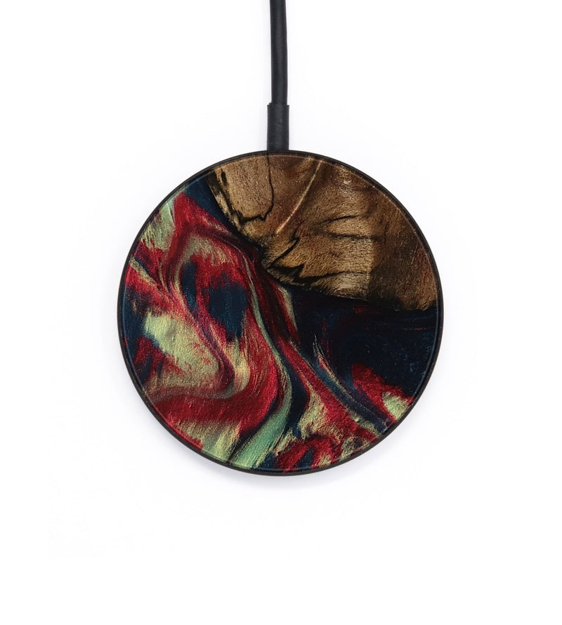 Circle Wood Wireless Charger - Madisyn (Red, 801001)