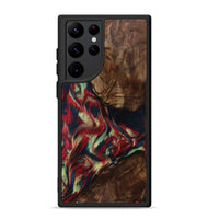 Galaxy S22 Ultra Wood Phone Case - Madisyn (Red, 801001)