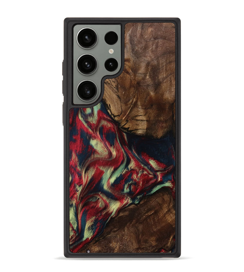 Galaxy S23 Ultra Wood Phone Case - Madisyn (Red, 801001)