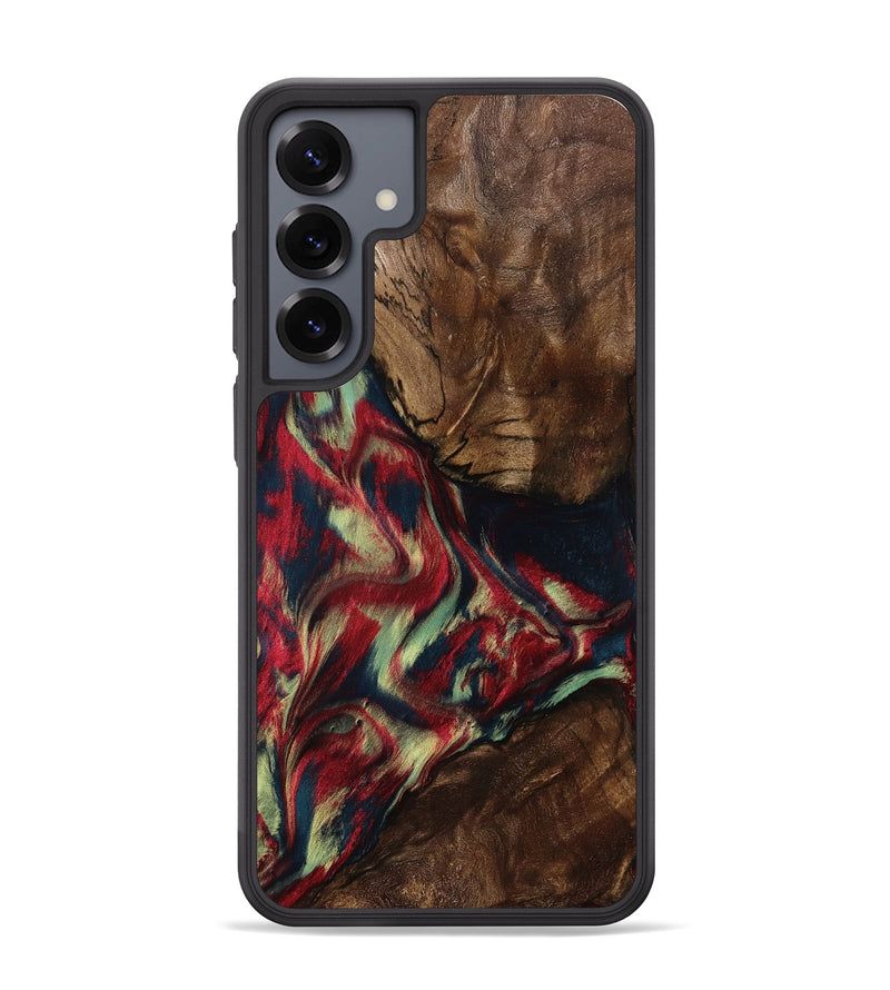 Galaxy S25 Plus Wood Phone Case - Madisyn (Red, 801001)