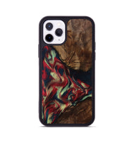 iPhone 11 Pro Wood Phone Case - Madisyn (Red, 801001)
