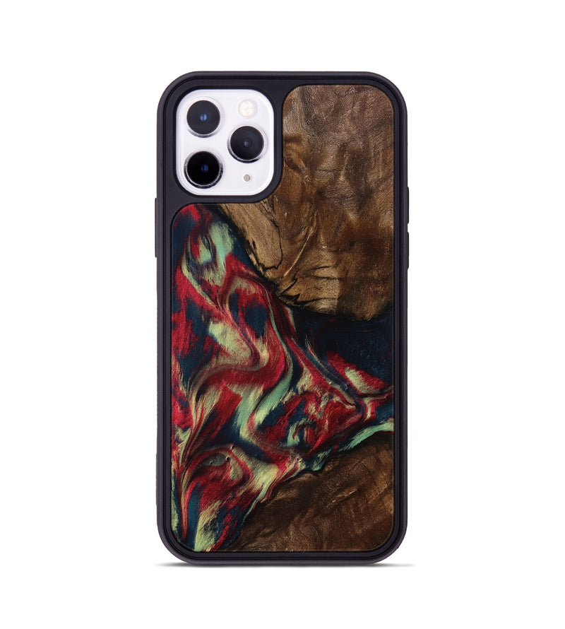 iPhone 11 Pro Wood Phone Case - Madisyn (Red, 801001)