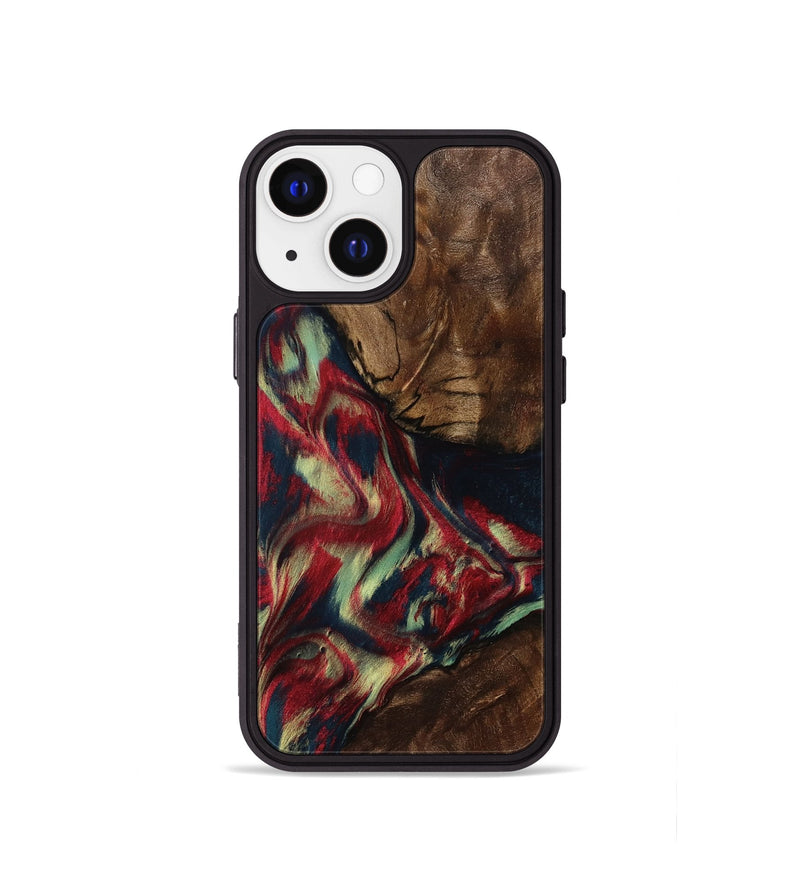 iPhone 13 mini Wood Phone Case - Madisyn (Red, 801001)