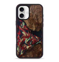 iPhone 16 Plus Wood Phone Case - Madisyn (Red, 801001)