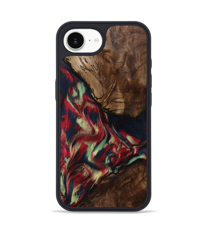 iPhone 16e Wood Phone Case - Madisyn (Red, 801001)