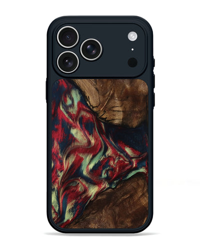 iPhone 17 Pro Max Wood Phone Case - Madisyn (Red, 801001)