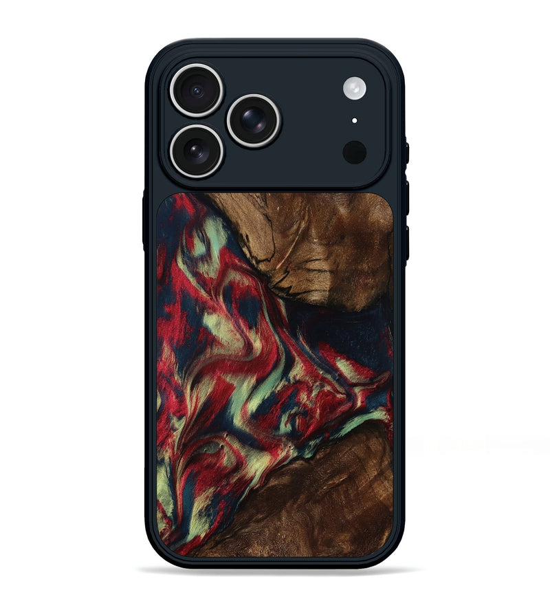 iPhone 17 Pro Max Wood Phone Case - Madisyn (Red, 801001)
