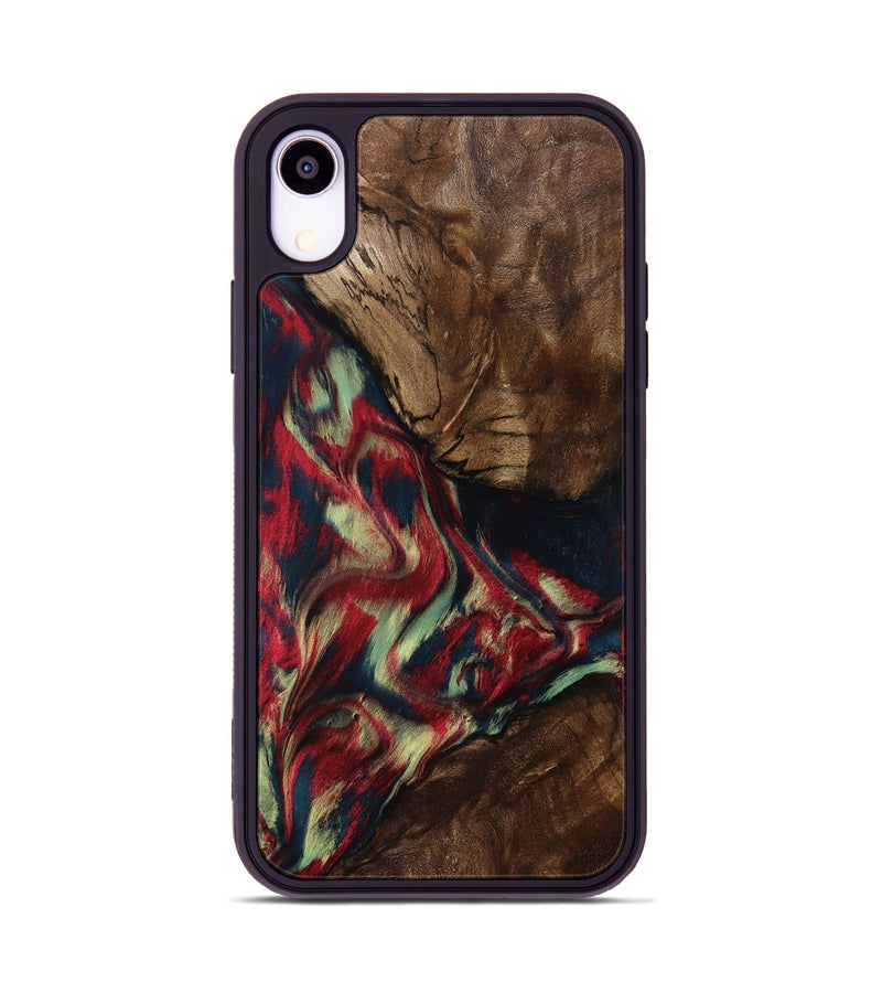 iPhone Xr Wood Phone Case - Madisyn (Red, 801001)