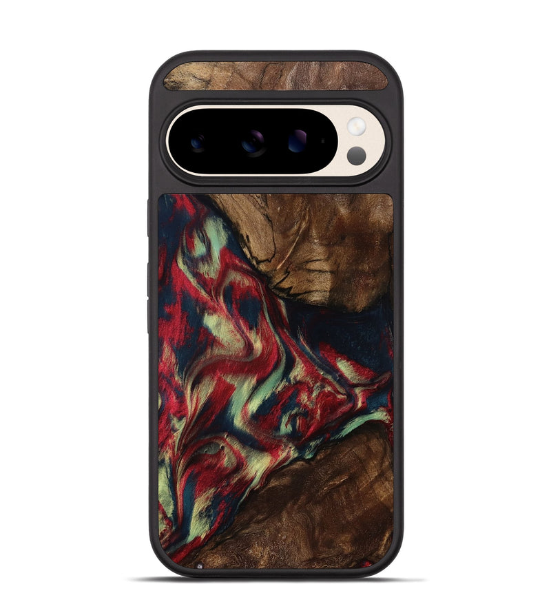 Pixel 10 Wood Phone Case - Madisyn (Red, 801001)