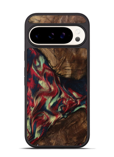 Pixel 9 Pro Wood Phone Case - Madisyn (Red, 801001)