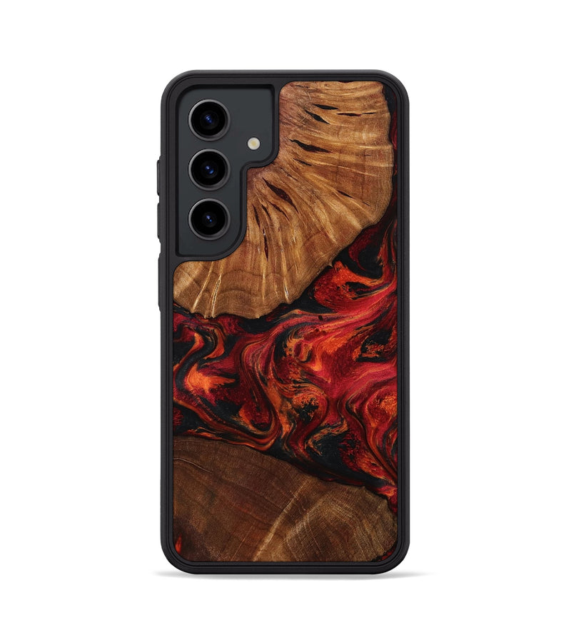 Galaxy S24 Wood Phone Case - Jeff (Red, 801002)
