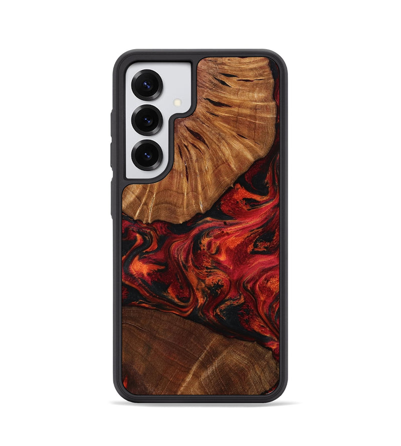 Galaxy S25 Wood Phone Case - Jeff (Red, 801002)