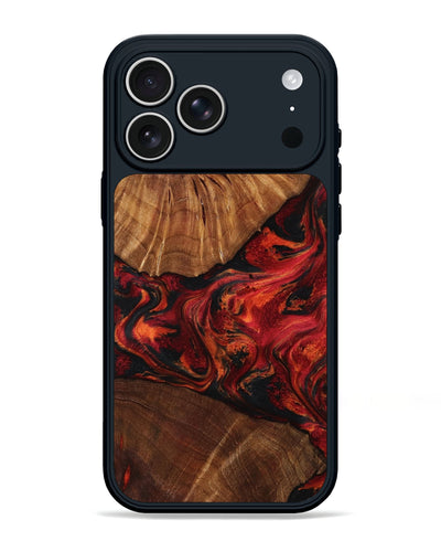 iPhone 17 Pro Max Wood Phone Case - Jeff (Red, 801002)
