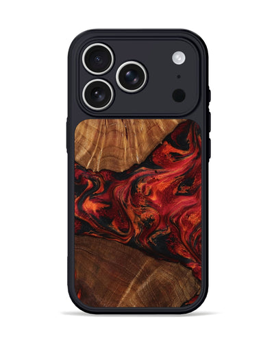 iPhone 17 Pro Wood Phone Case - Jeff (Red, 801002)