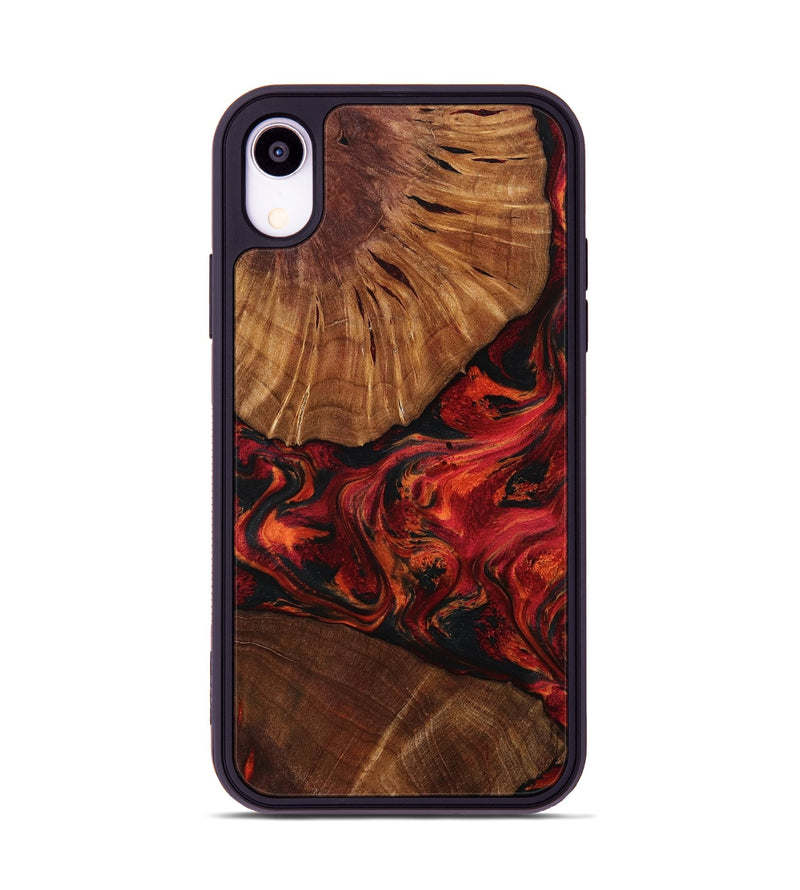 iPhone Xr Wood Phone Case - Jeff (Red, 801002)