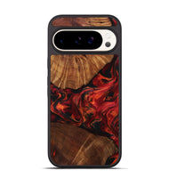 Pixel 9 Wood Phone Case - Jeff (Red, 801002)