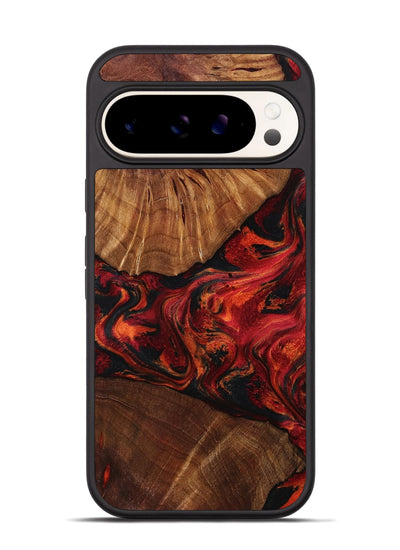 Pixel 9 Pro Wood Phone Case - Jeff (Red, 801002)