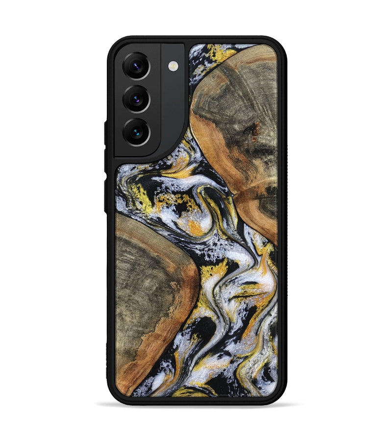 Galaxy S22 Plus Wood Phone Case - Tamatha (Black & White, 801003)