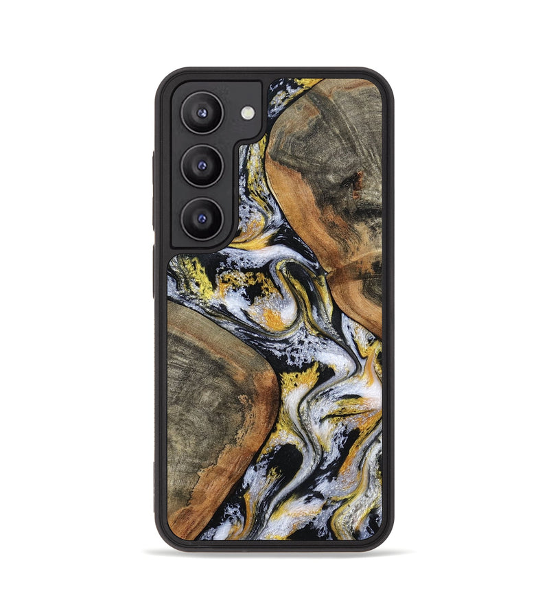 Galaxy S23 Wood Phone Case - Tamatha (Black & White, 801003)