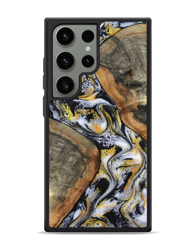 Galaxy S24 Ultra Wood Phone Case - Tamatha (Black & White, 801003)