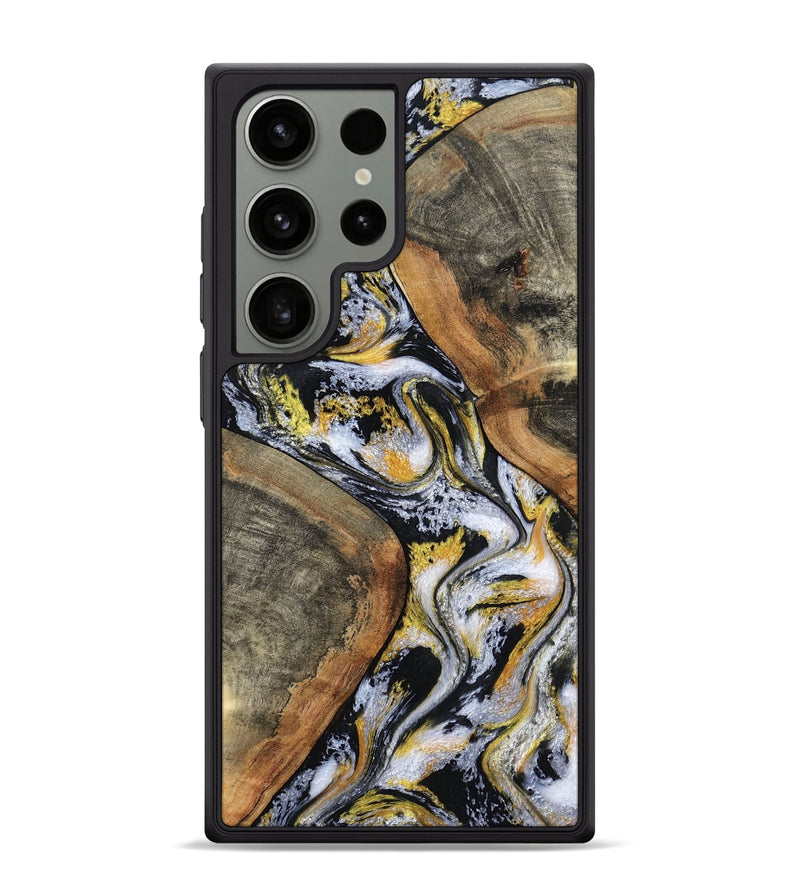 Galaxy S24 Ultra Wood Phone Case - Tamatha (Black & White, 801003)